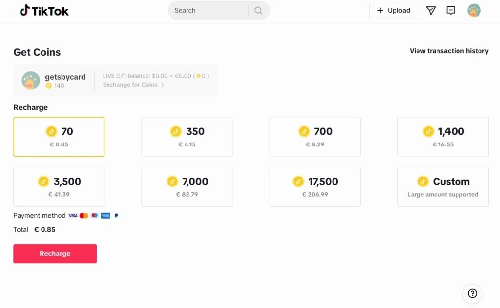 TopUp TikTok Coins in the UK Easy Recharge Guide Amelita Baltar