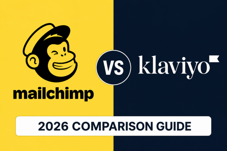 Mailchimp vs Klaviyo 2026 comparison guide for ecommerce email marketing