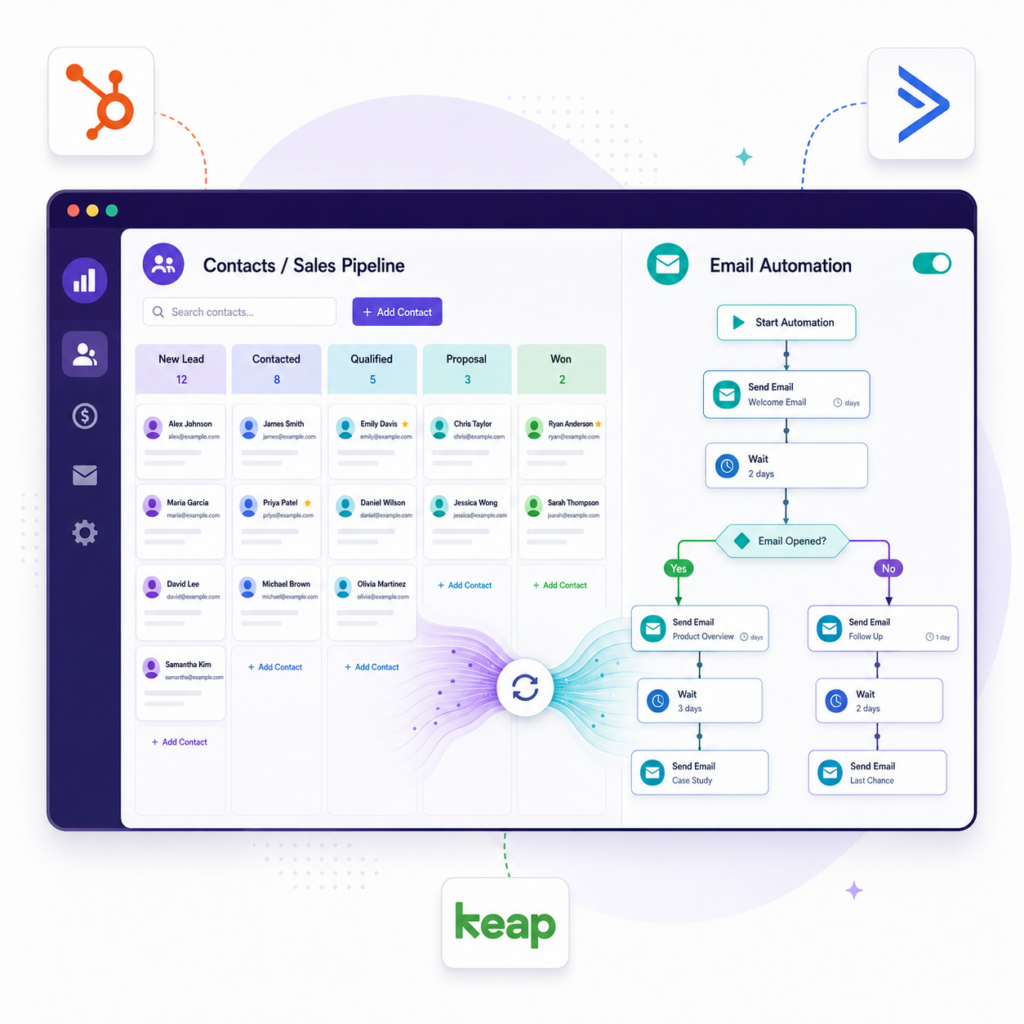 Best CRM with built-in marketing automation 2026