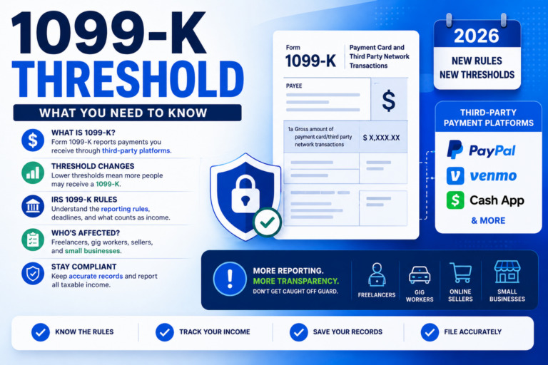 1099-K reporting threshold changes 2026 guide