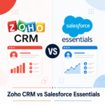 Zoho CRM vs Salesforce Essentials 2026 comparison guide