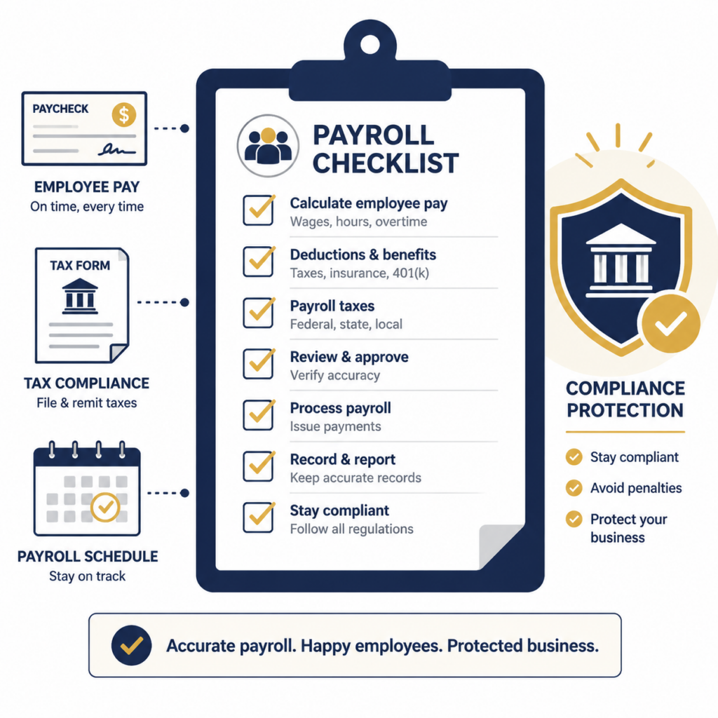 Payroll tax compliance checklist for small business 2026