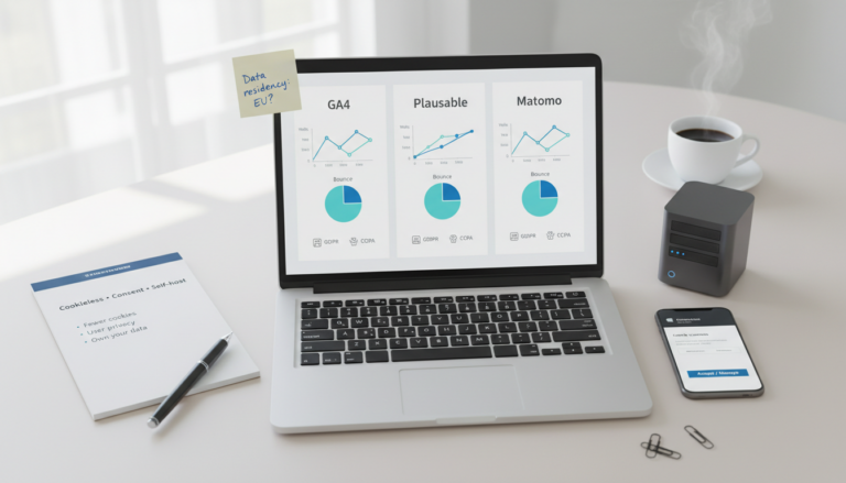 GA4 vs Plausible vs Matomo privacy-focused analytics comparison in 2026