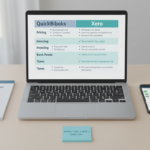 Side‑by‑side comparison of QuickBooks and Xero in 2026 showing pricing, invoicing, bank feeds, and tax support for US/UK/CA/NZ.